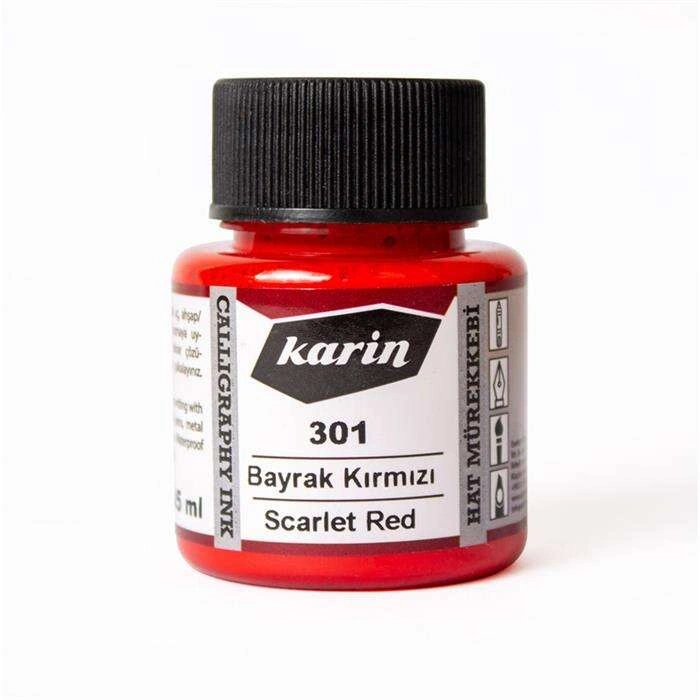 Karin Hat Mürekkebi 45 ml Bayrak Kırmızı 301