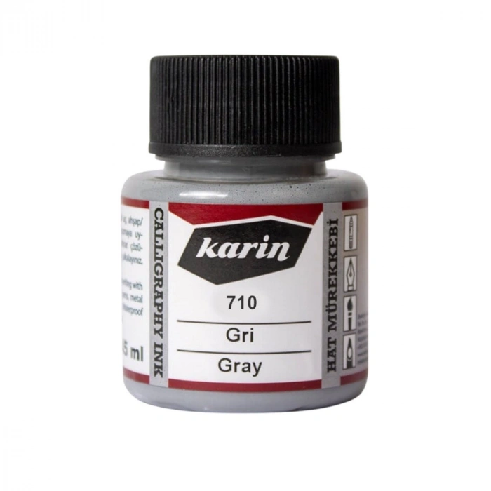 Karin Hat Mürekkebi 45ml 710 Gri
