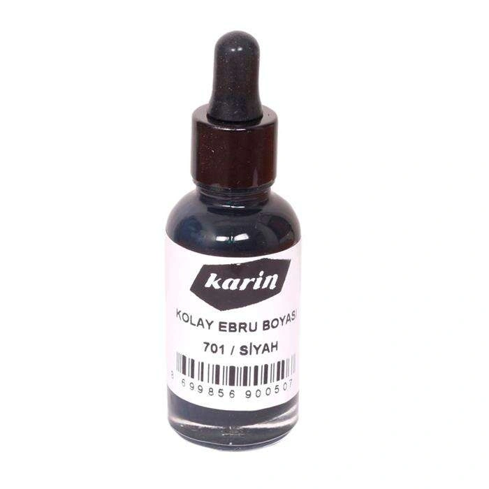 Karin Kolay Ebru Boyası 30ml - Siyah