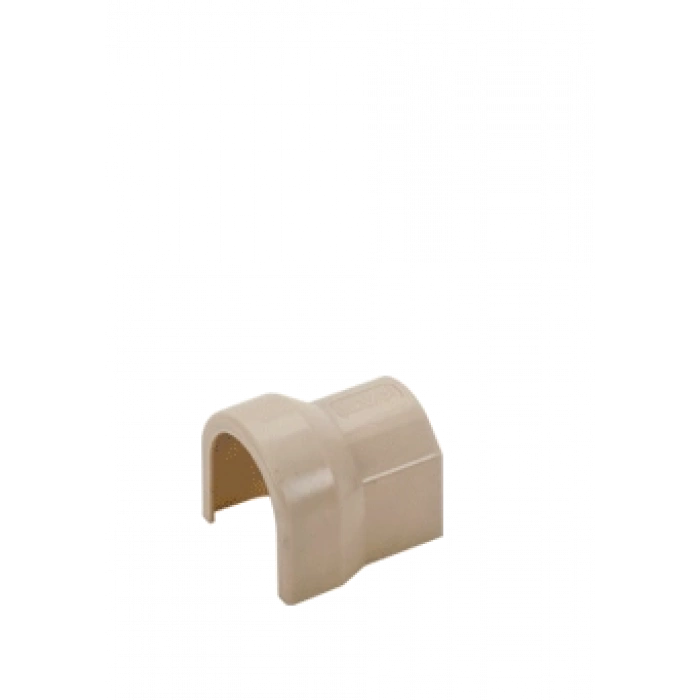 KAS PVC Hortum Kanalı ve Ek Parçası DN25 İç Tesisat Duvar Geçiş Kapağı Açık (Beyaz)