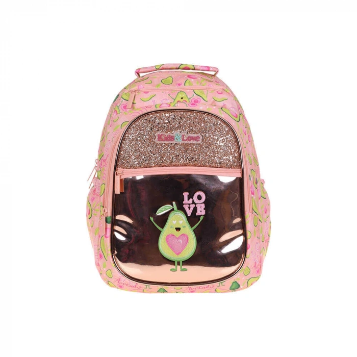 Kaukko Sırt Çantası Kids&Love Avocado Aynalı-Taşlı