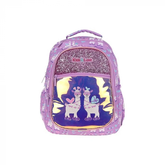 Kaukko Sırt Çantası Kids&Love Aynalı-Taşlı Lama L5093