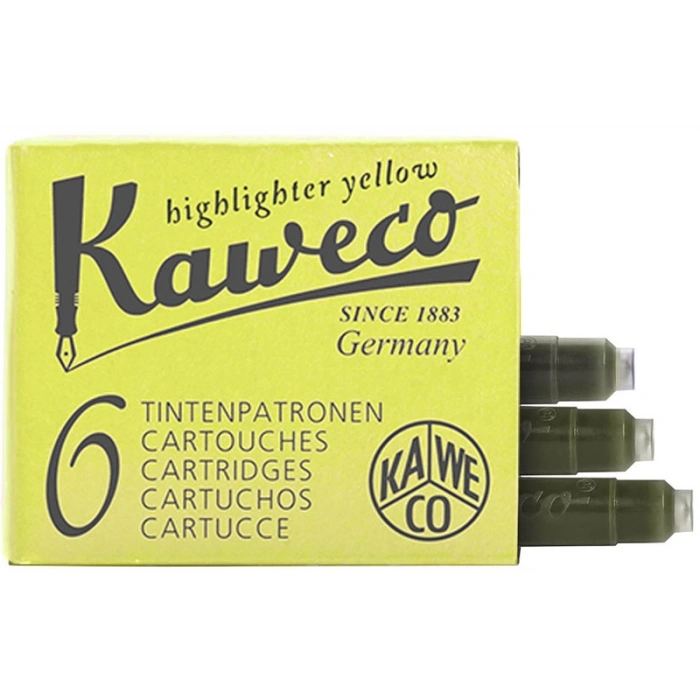 Kaweco Dolma Kalem Kartuşu 6lı NEON SARI