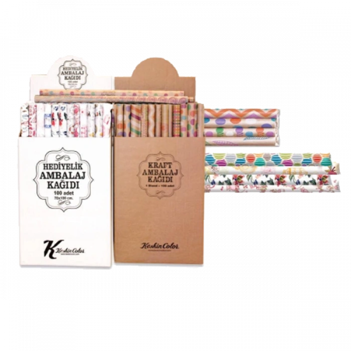 Keskin Color Ambalaj Kağıdı Kraft Tekli Rulo 70x100 100351-99
