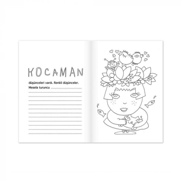 Keskin Color Ayça Şen Öykü ve Tek Renk Boyama Kitabı