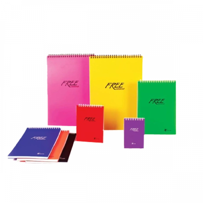 Keskin Color Bloknot Free Office Spiralli Kareli 80 YP A6 145202-99