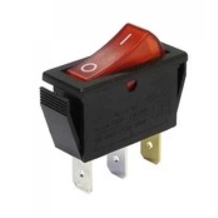 Kırmızı Işıklı On-Off İnce Anahtar / KCD-104