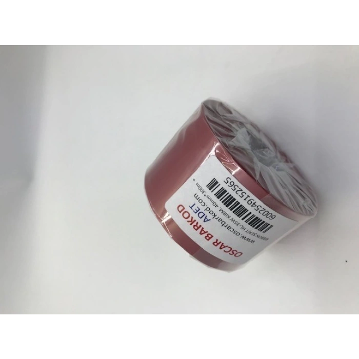 KIRMIZI TEKSTİL RESİN RİBON 40 X 300 METRE