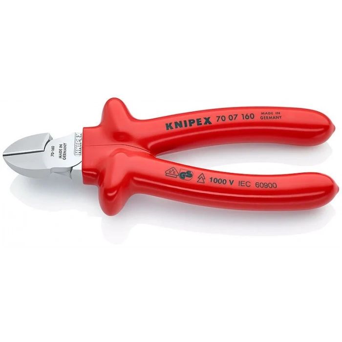 Knipex 70 07 VDE YAN KESKİ 160 MM - KNI7007160