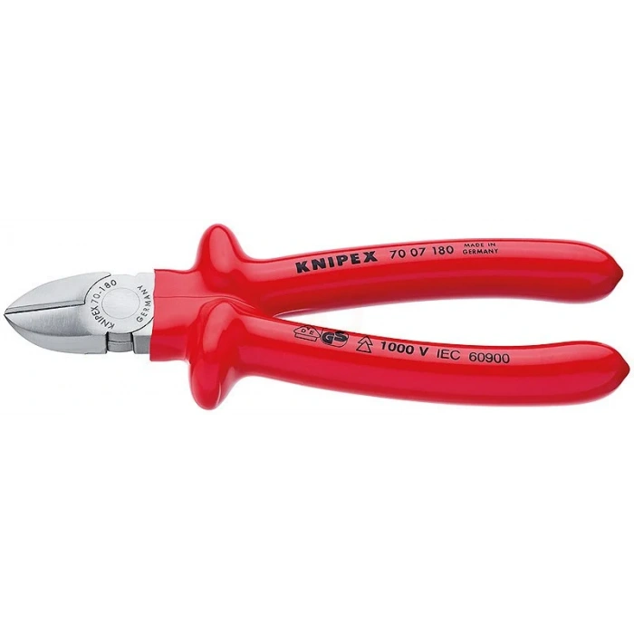Knipex 70 07 VDE YAN KESKİ 180 MM - KNI7007180