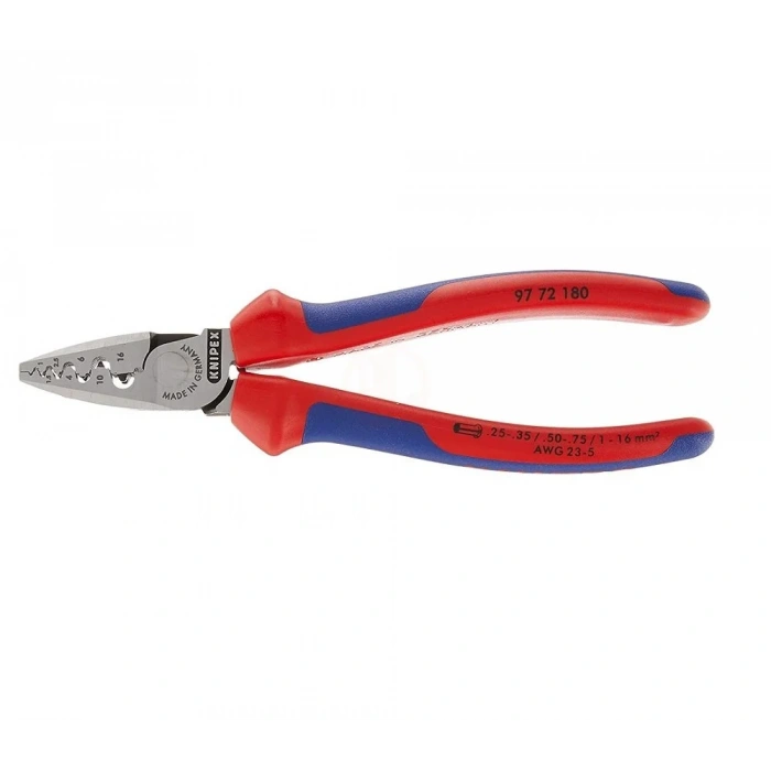 Knipex 97 72 Yüksük Sıkma Pensi 180 Mm - KNI9772180