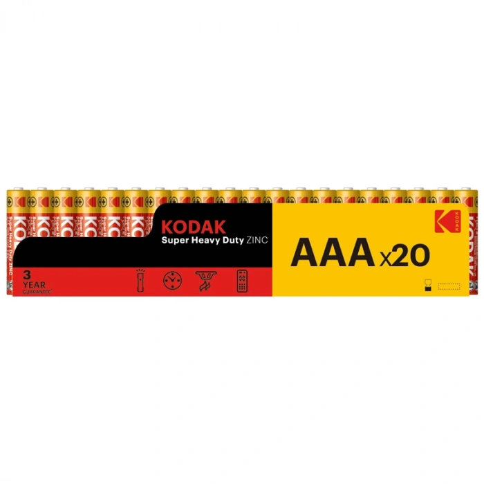 KODAK K3AHZ-20 30424654 ÇİNKO KARBON İNCE PİL 20 Lİ 410977