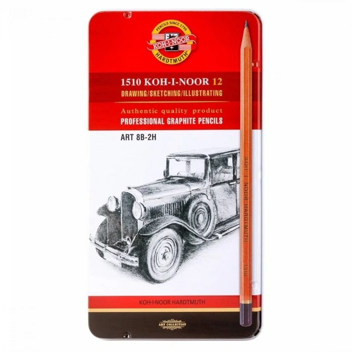 Koh-i Noor Dereceli Eskiz Cizim Kalem Seti 1512N 8B-2H