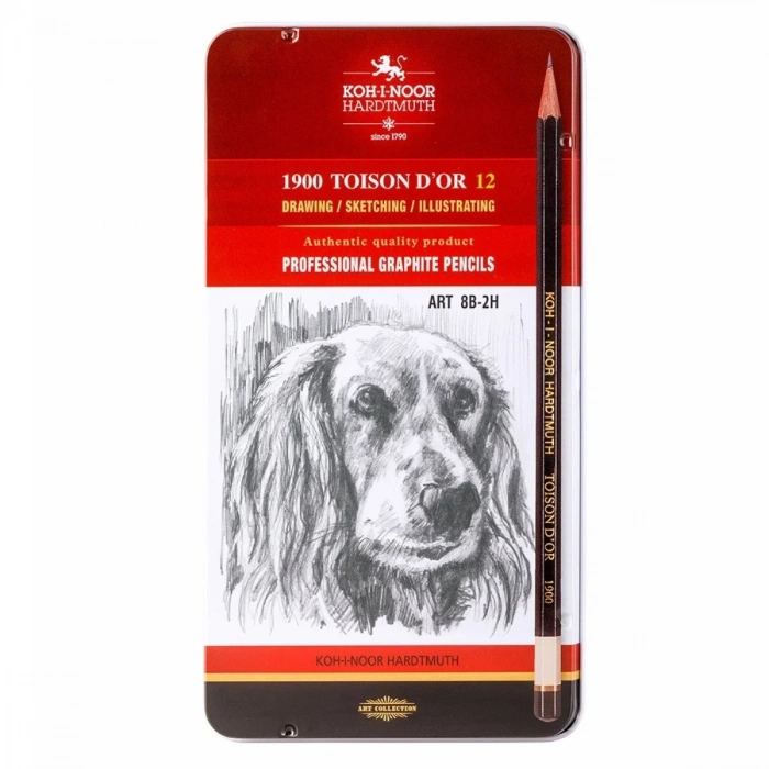 Koh-i Noor Dereceli Eskiz Cizim Kalem Seti 1912 8B-2H