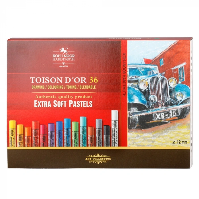 Koh-i Noor Toison Dor Extra Soft Pastel Boya Seti (Kalın) 36 Renk