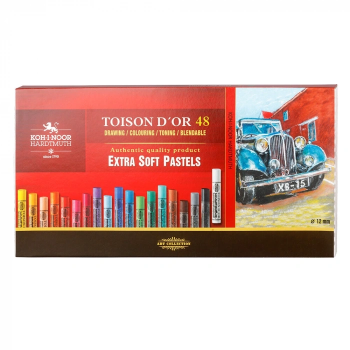Koh-i Noor Toison Dor Extra Soft Pastel Boya Seti (Kalın) 48 Renk