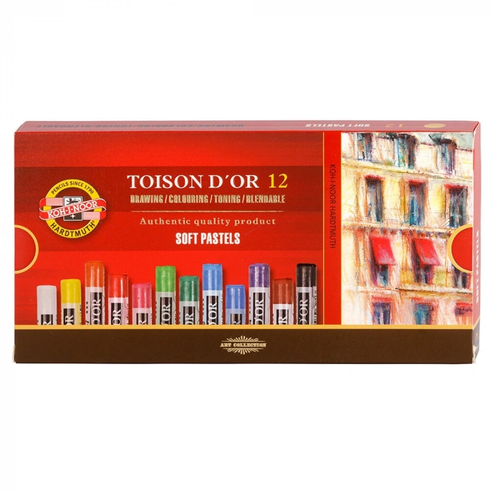 Koh-i Noor Toison Dor Soft Pastel Boya Seti 12 Renk