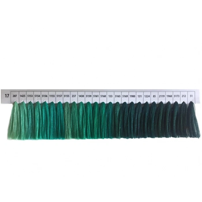 Koyu Yeşil Dikiş İpliği Tonları