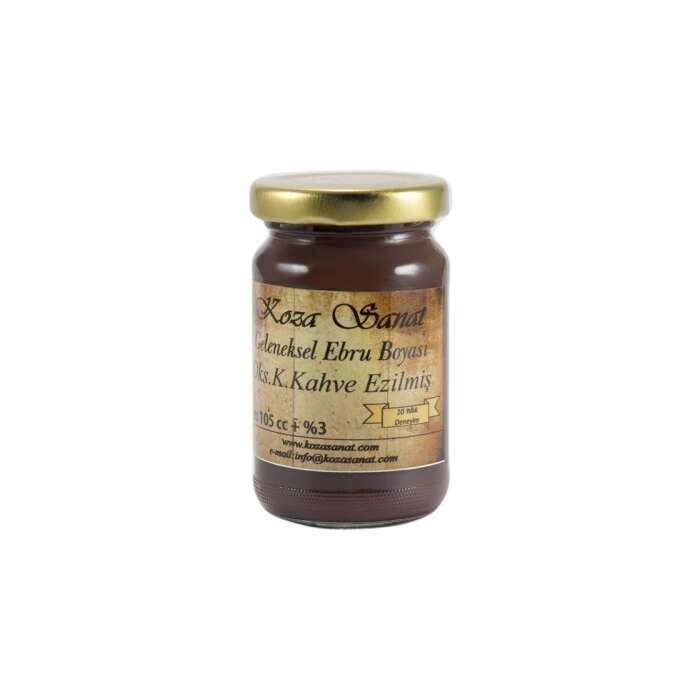 Koza Ebru Boyası 105 ml Oksit Koyu Kahve Ezilmiş