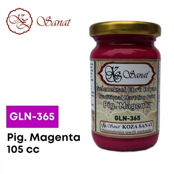 Koza Sanat Geleneksel Ebru Boyası 105cc GLN-365 Pigment Magenta