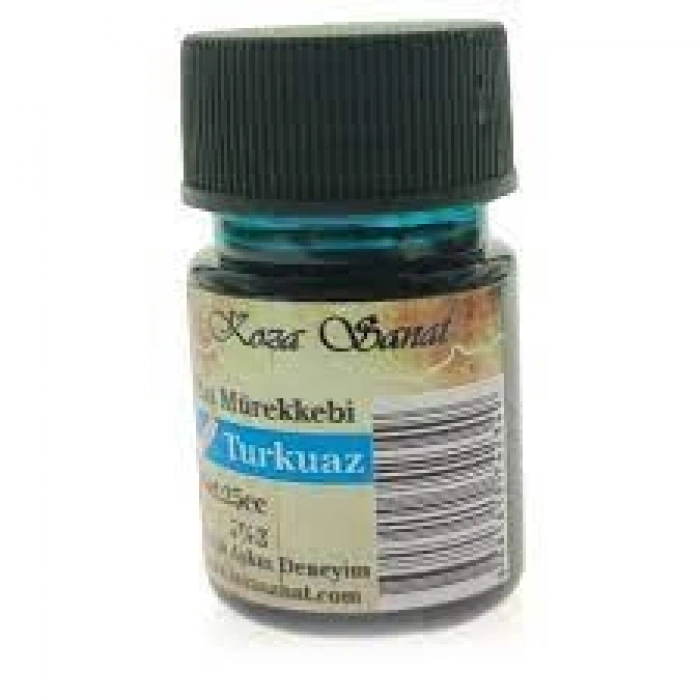 Koza Sanat Hat Mürekkebi 25cc Turkuaz