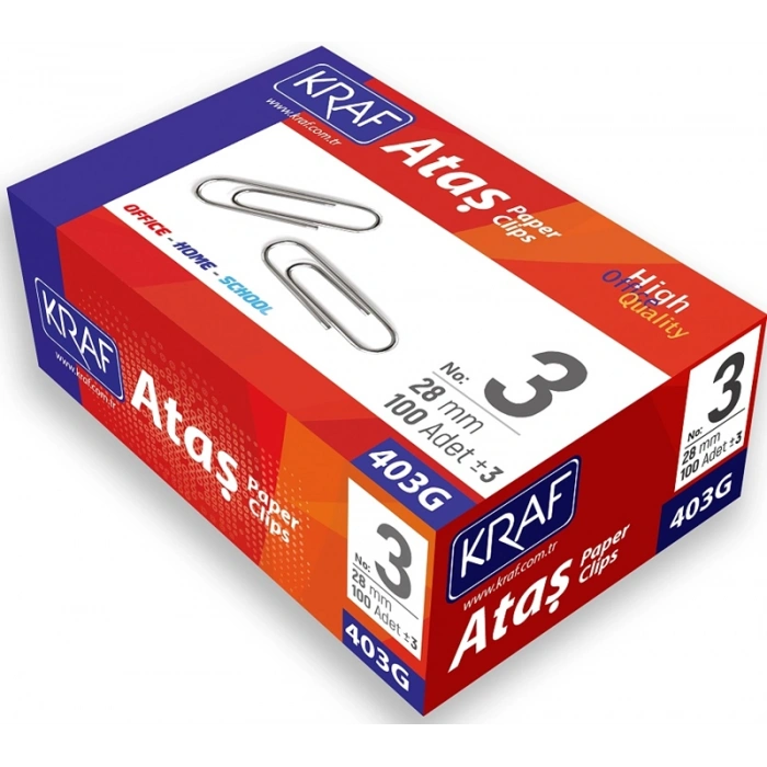 Kraf Ataş No:3 28 mm. 100 Adet