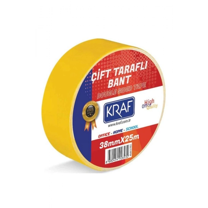 Kraf Çift Taraflı Bant 38mmx25m 2538G