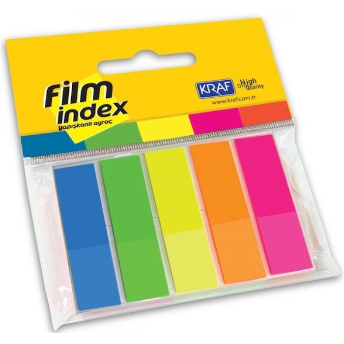 Kraf Film Index 5 Renk x 25 Sayfa
