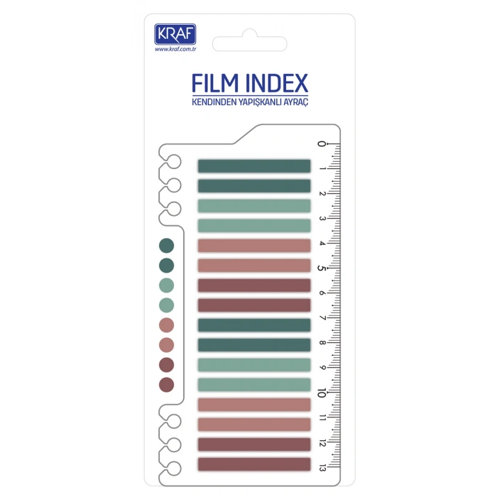 Kraf Film Index Cetvelli Morandi Color 16lı x 20 Sayfa