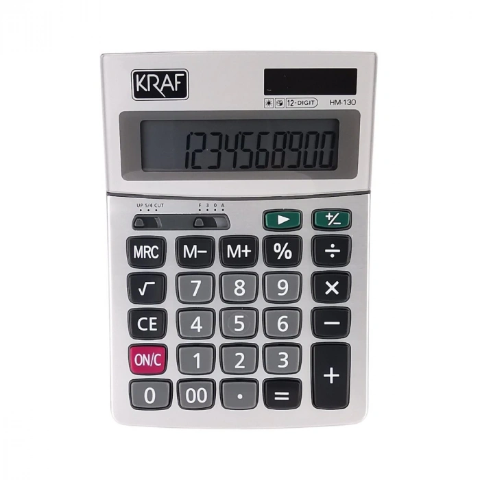 Kraf Hesap Makinesi Masaüstü 12 Hane HM-130