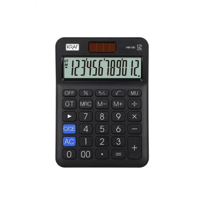 Kraf Hesap Makinesi Masaüstü 12 Hane HM-190