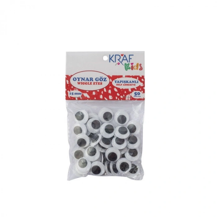 Kraf Kids Oynar Göz 15 mm 50li Paket