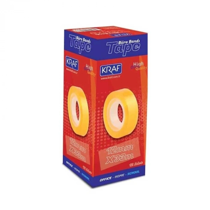Kraf Selobant 12 mm. x 33 mt. 12li Kutu