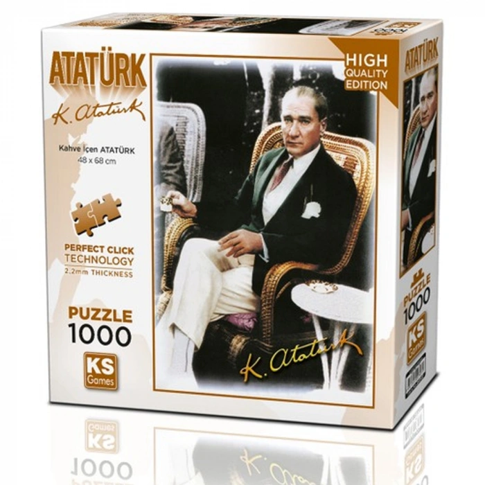 Ks Games Puzzle 1000 Parça Kahve İçen Atatürk 20727