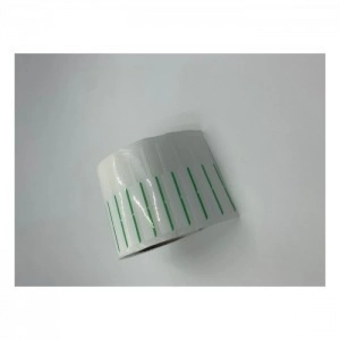 KUYUMCU ETİKETİ RENKLİ ÇİZGİLİ (İTHAL)10 X 72 1250 ADET YEŞİL