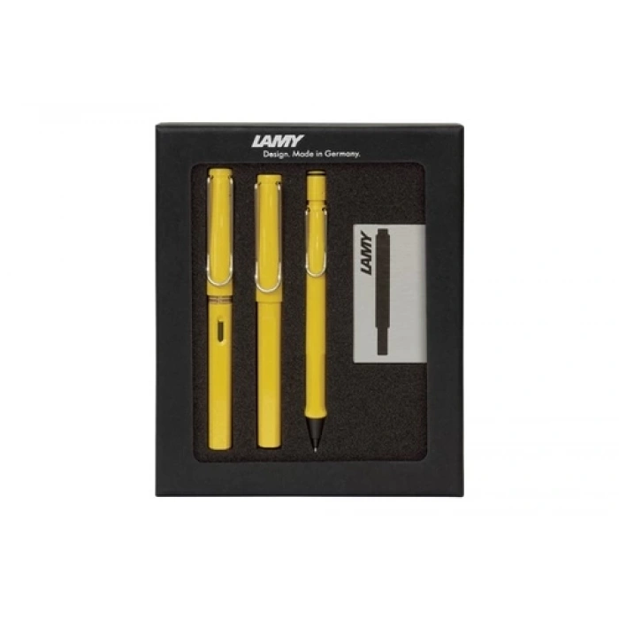 LAMY SAFARI 3LU KALEM SETI DRV SEFFAF K SARI