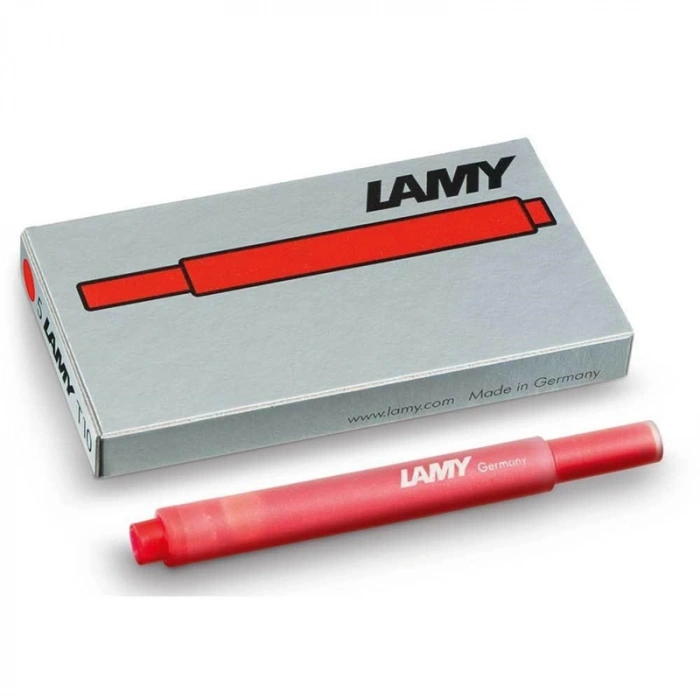 Lamy T10 Dolma Kalem Kartuşu 5li Kutu KIRMIZI
