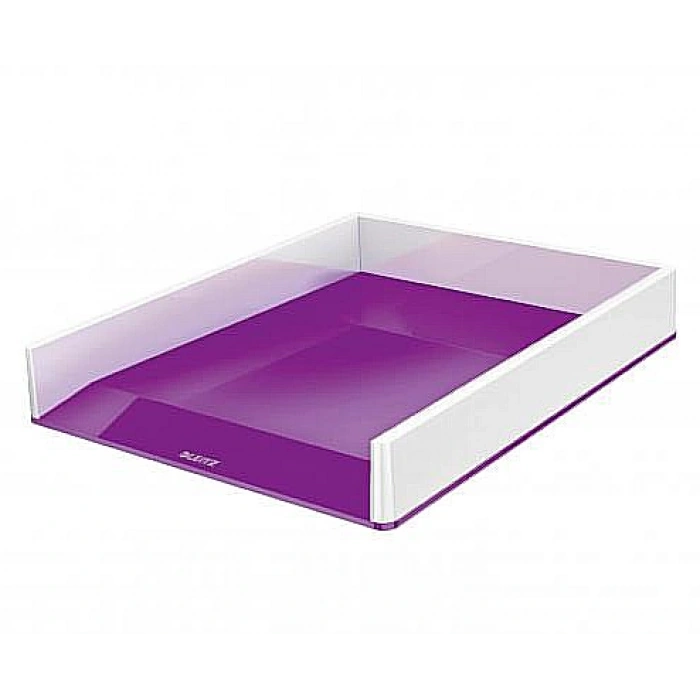 LEİTZ 5361 WOW DUO ÇİFT RENKLİ EVRAK RAFI METALİK MOR TEKLİ