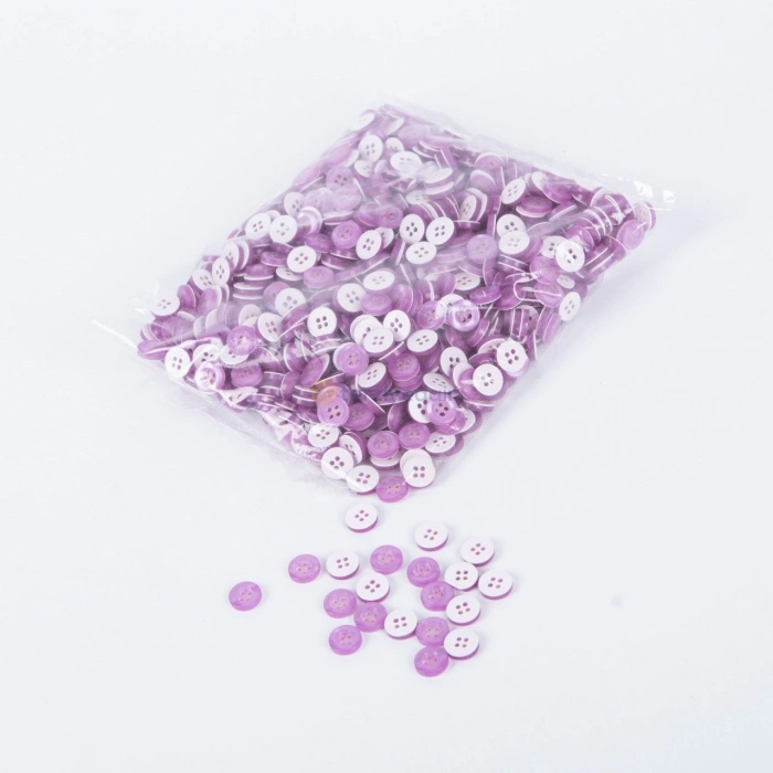 Lila Saks Gömlek Düğmesi 100 Adet