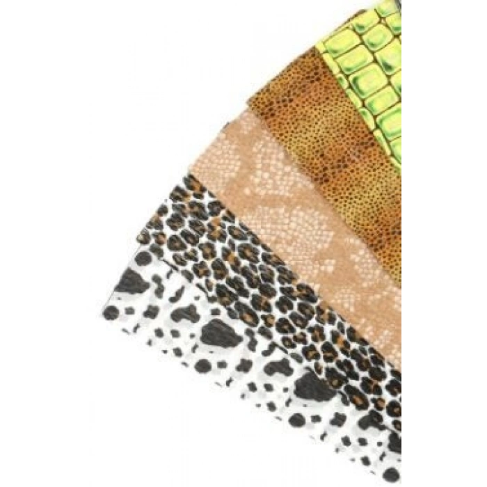 Lino Desenli Krapon Kağıdı 50x200 Cm.5 Desen 5Li (PA-026A)