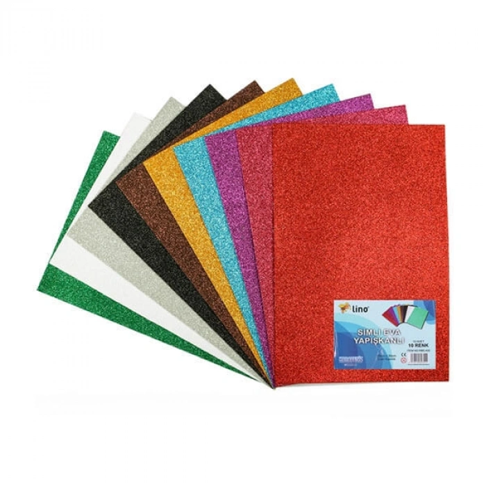 Lino Eva Simli Yapışkanlı 20x30 Cm. Karışık Renk 10Lu (RBE-400)