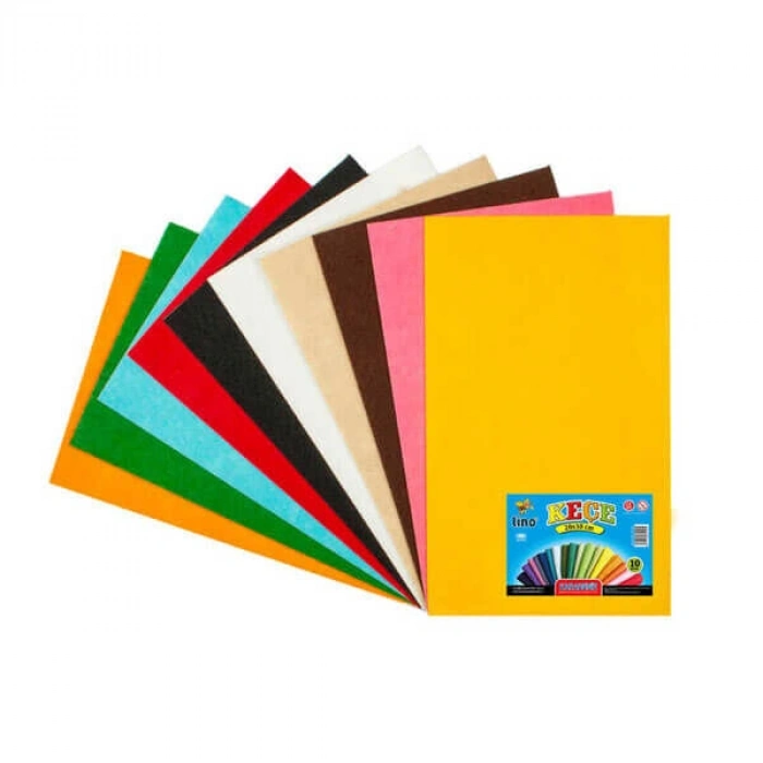 Lino Keçe 20x30 Cm.10 Renk 10Lu (2718J)