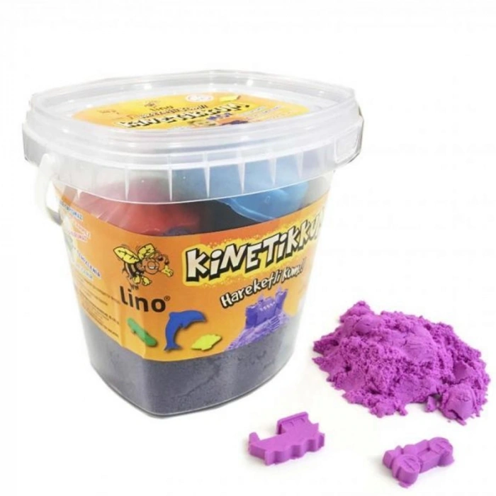 Lino Kinetik Kum Kovalı 500 GR 3 LÜ Kalıp Mor LN-500MR