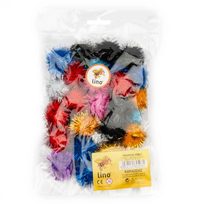 Lino Simli Ponpon 3 cm. 30lu Paket
