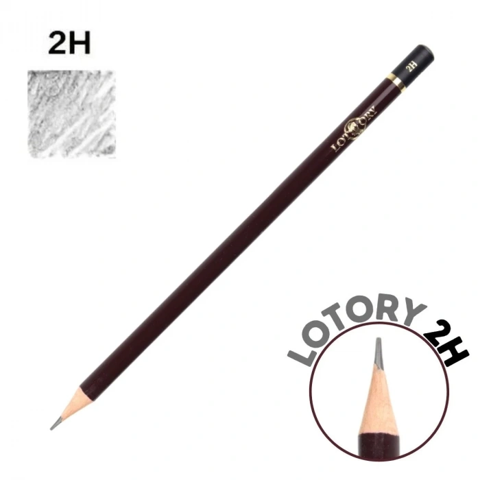 Lotory 6812 Dereceli Eskiz Çizim Kalemi 2H