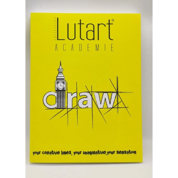 Lutart Academie Sketchbook Çizim Defteri 19x25,5cm La-6868 Sarı 100gr 120yp