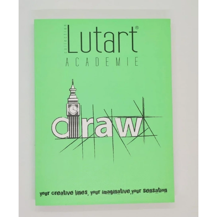 Lutart Academie Sketchbook Çizim Defteri 19x25,5cm Yeşil 100gr 120yp