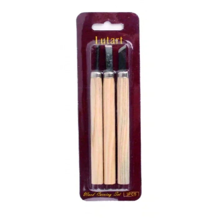 Lutart Ahşap Oyma Seti 3lü La-7003