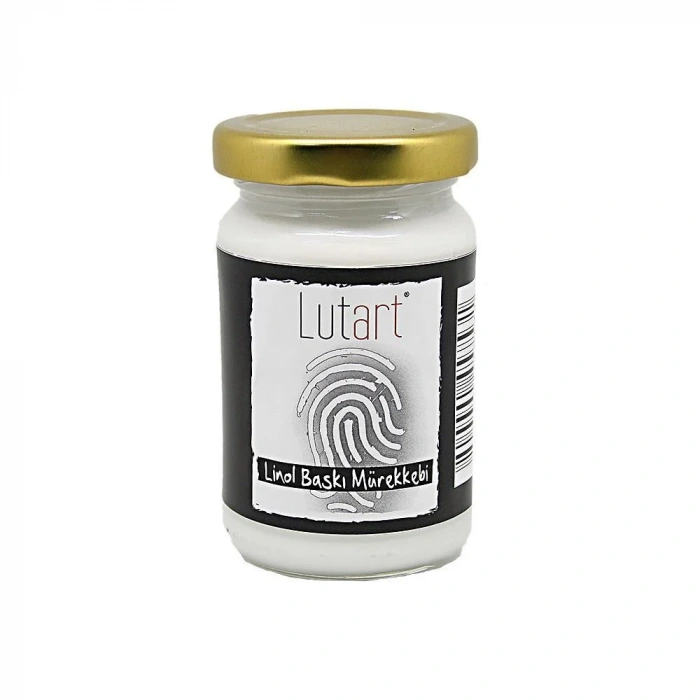 Lutart Linol Baskı Matbaa Mürekkebi 100ml - Beyaz