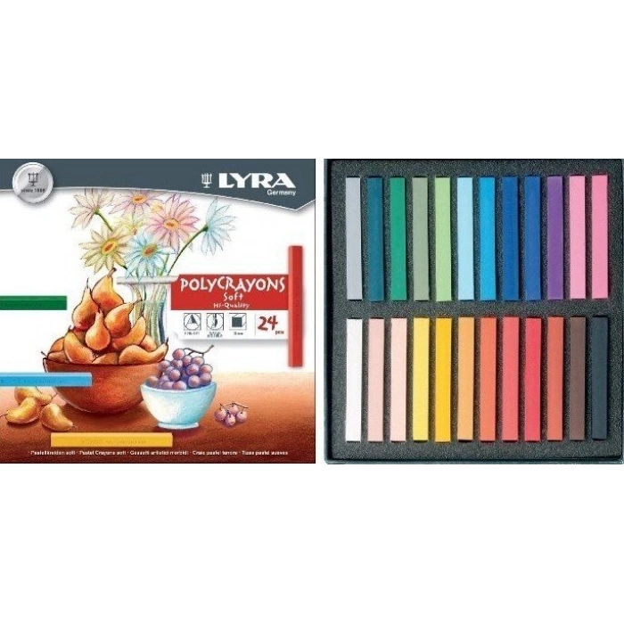 Lyra Polycrayons Soft - Toz Pastel Boya Seti 24 Renk